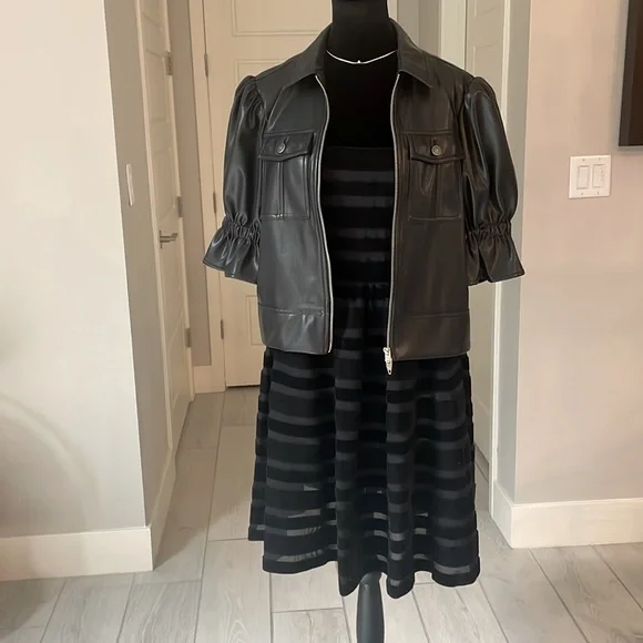 Cynthia Rowley Velvet Ribbon Mesh Strapless Dress Size 2 NWT - Picture 9 of 13